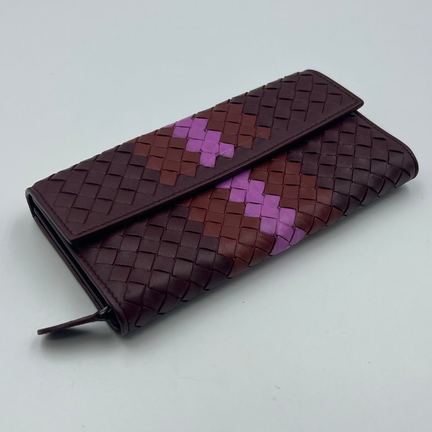 Tricolor Nappa Intrecciato Continental Wallet