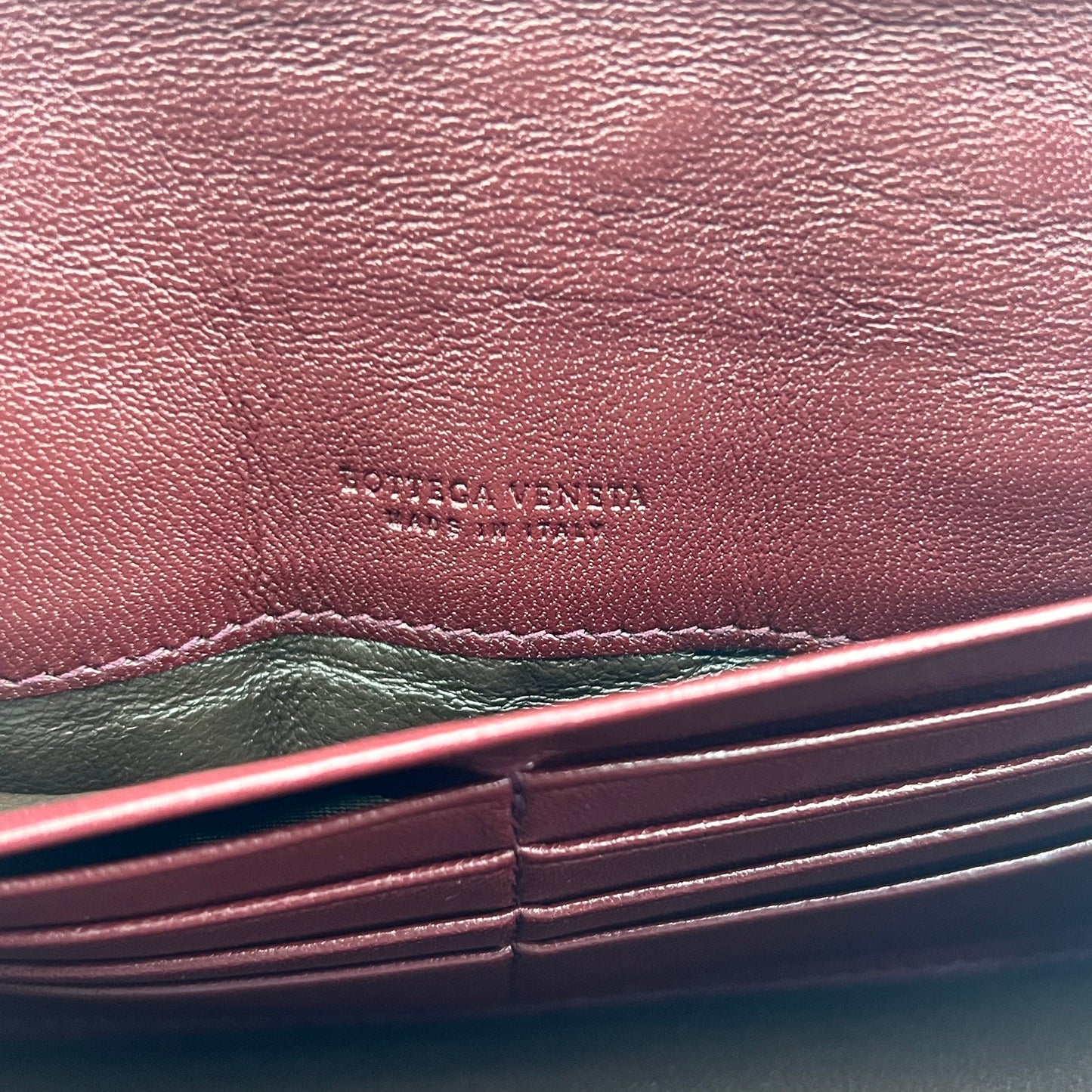 Tricolor Nappa Intrecciato Continental Wallet