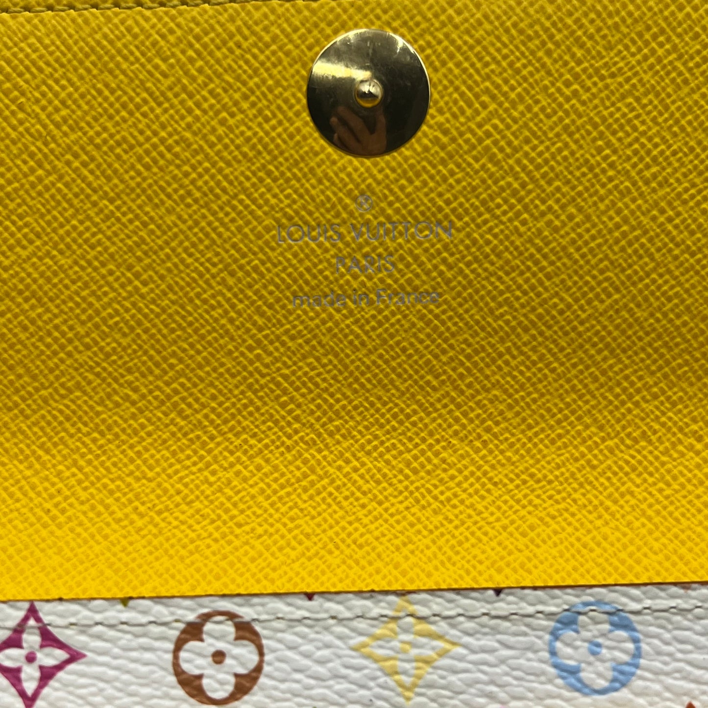 Monogram Multicolor Sarah Wallet White