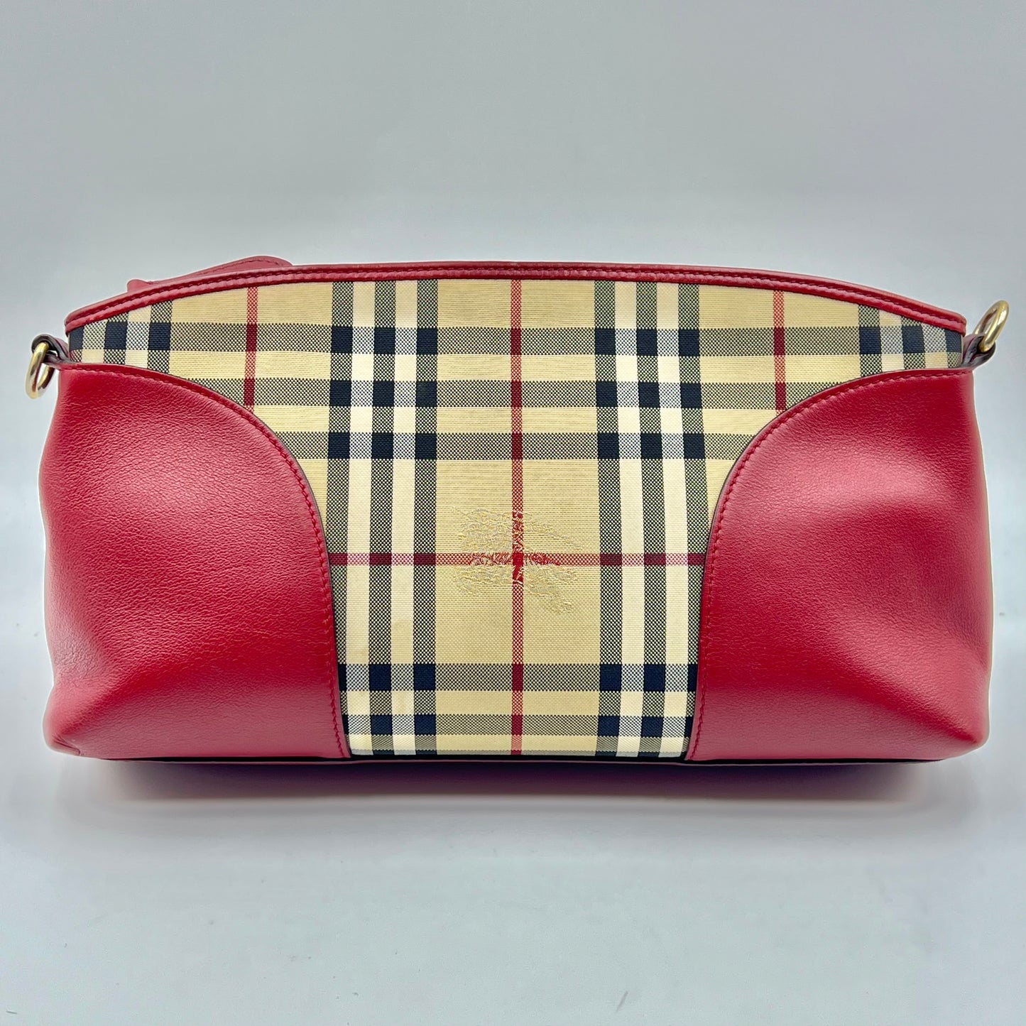 Haymarket Check Small Chichester Crossbody Clutch Red