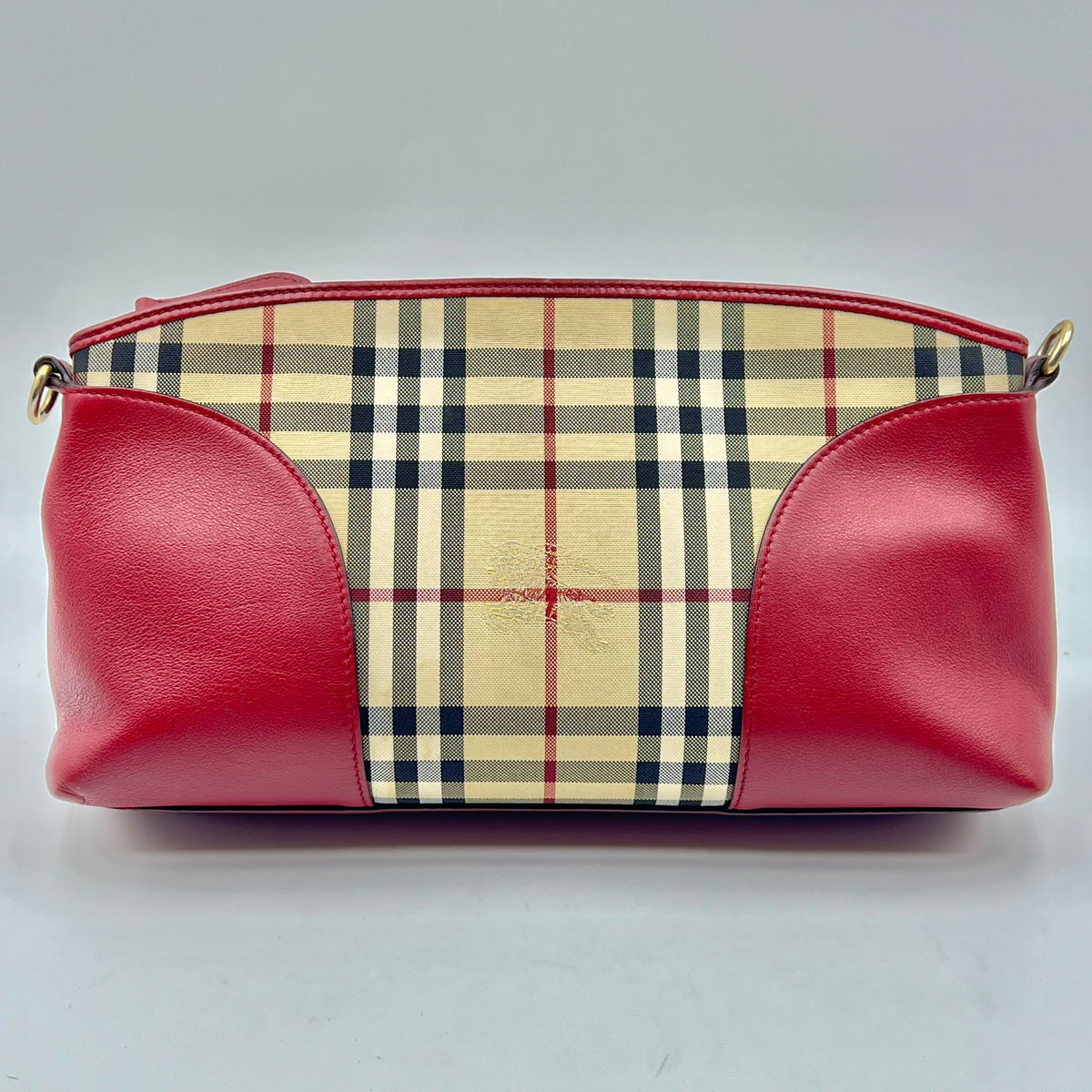 Burberry Haymarket Check Small Chichester Crossbody Clutch Red — view 2 of 7 Haymarket Check Small Chichester Crossbody Clutch Red, view 2 of 7