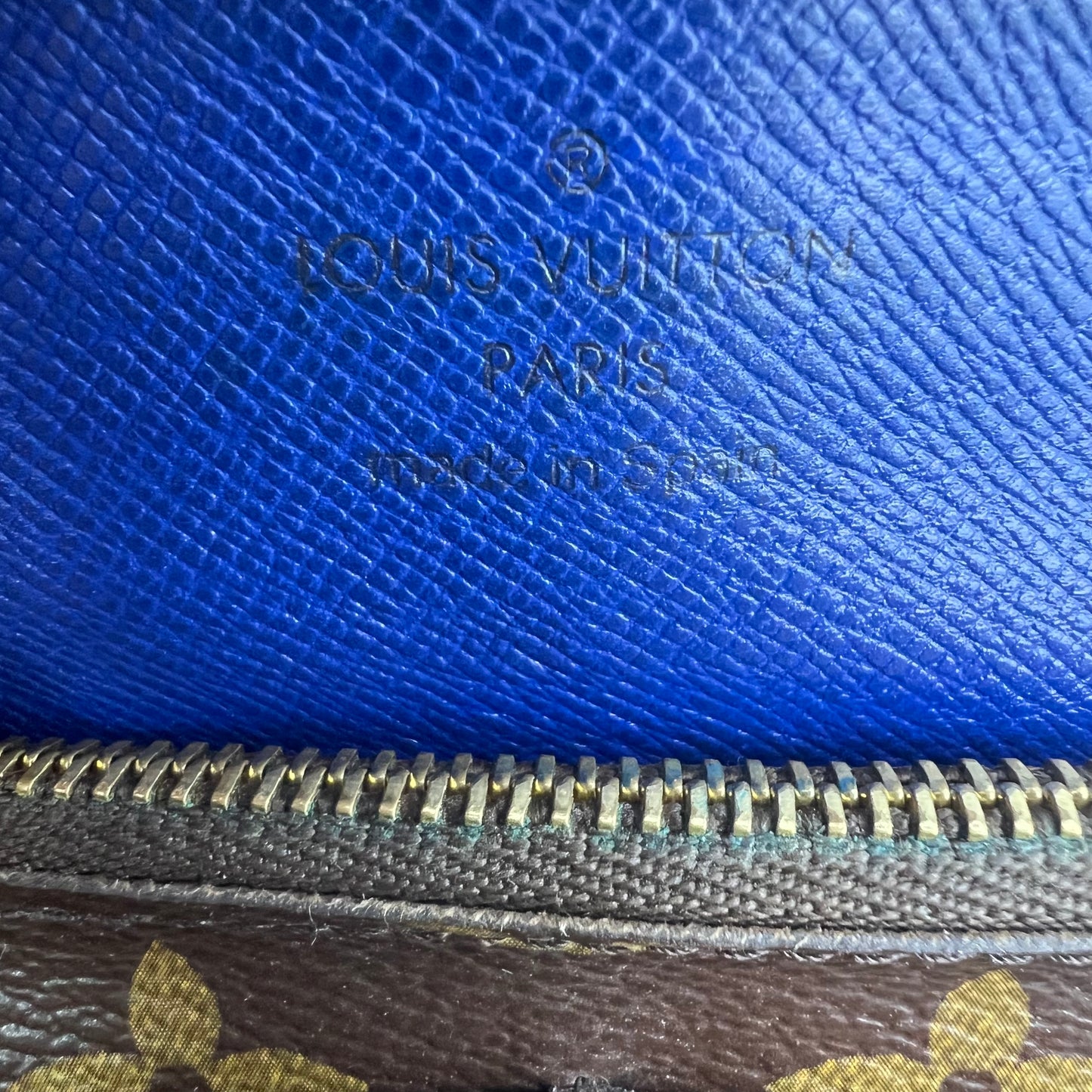 Monogram Emilie Wallet Blue
