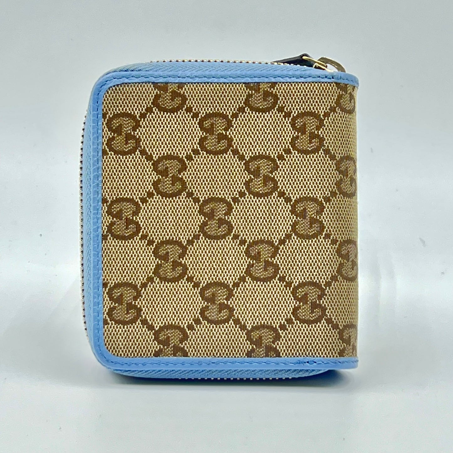 Monogram Dollar Calfskin Zip Around French Flap Wallet