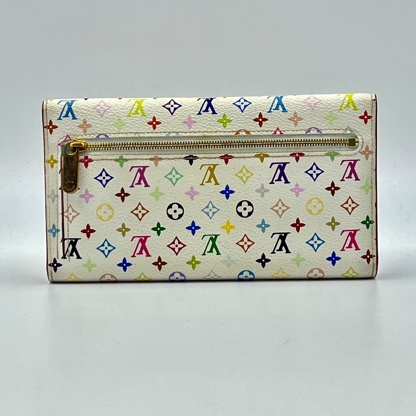 Monogram Multicolor Eugenie Wallet White