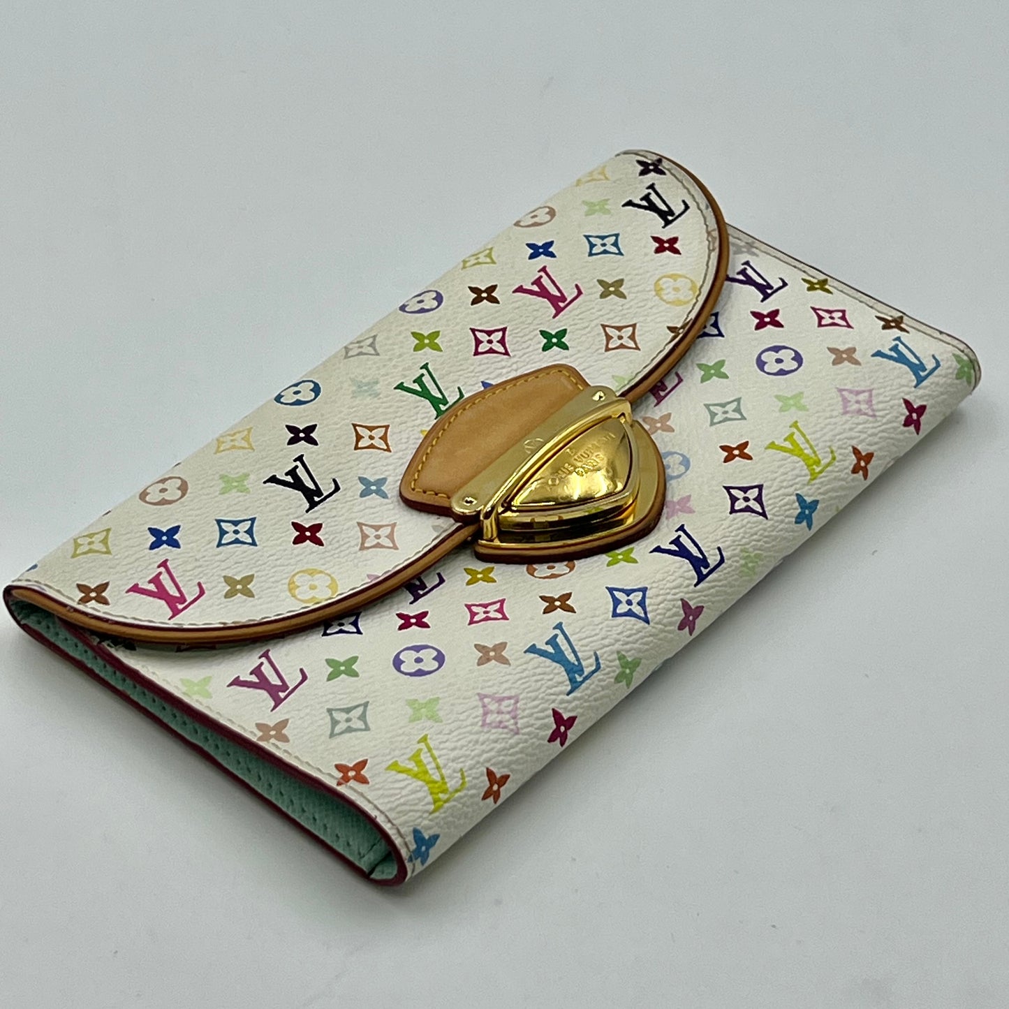 Monogram Multicolor Eugenie Wallet White
