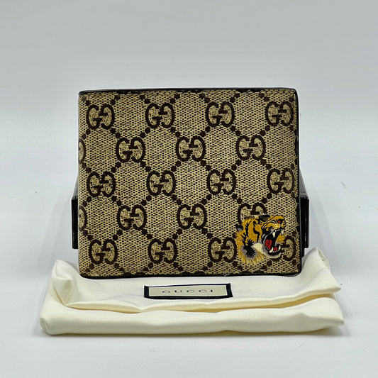 Beige GG Supreme Signature Canvas Tiger Print