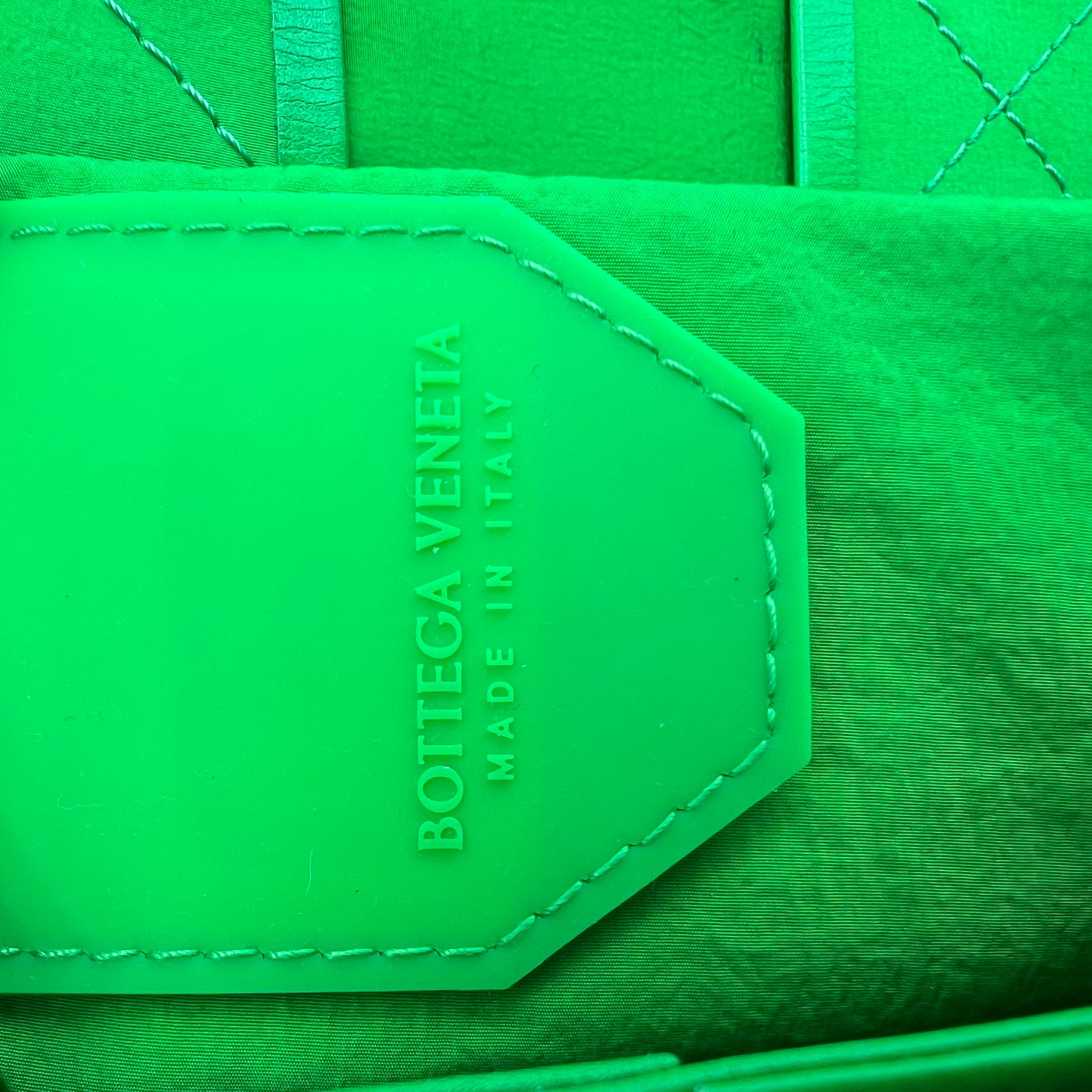 Paper Calfskin Intreccio Cassette Belt Bag Parakeet