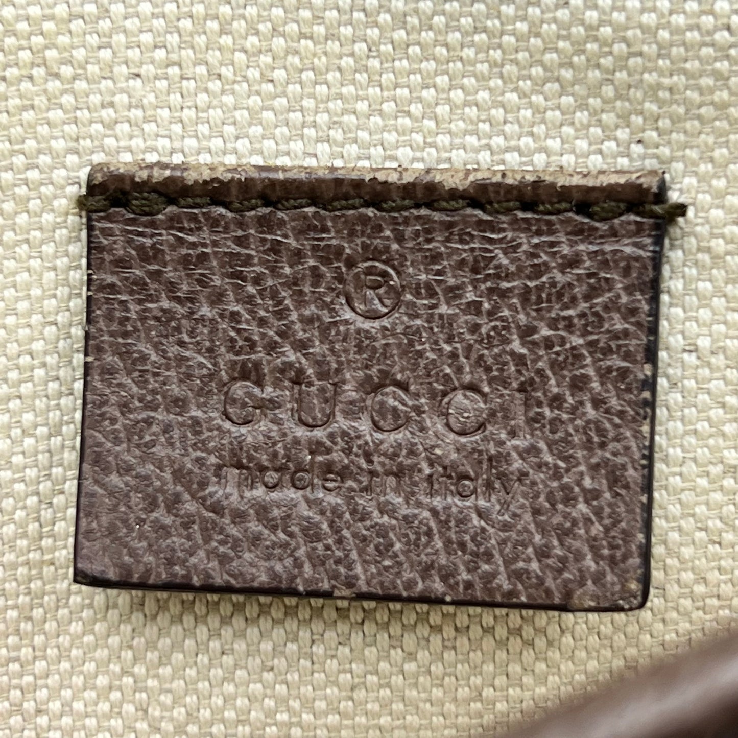 GG Supreme Monogram Neo Vintage Web Belt Bag Brown