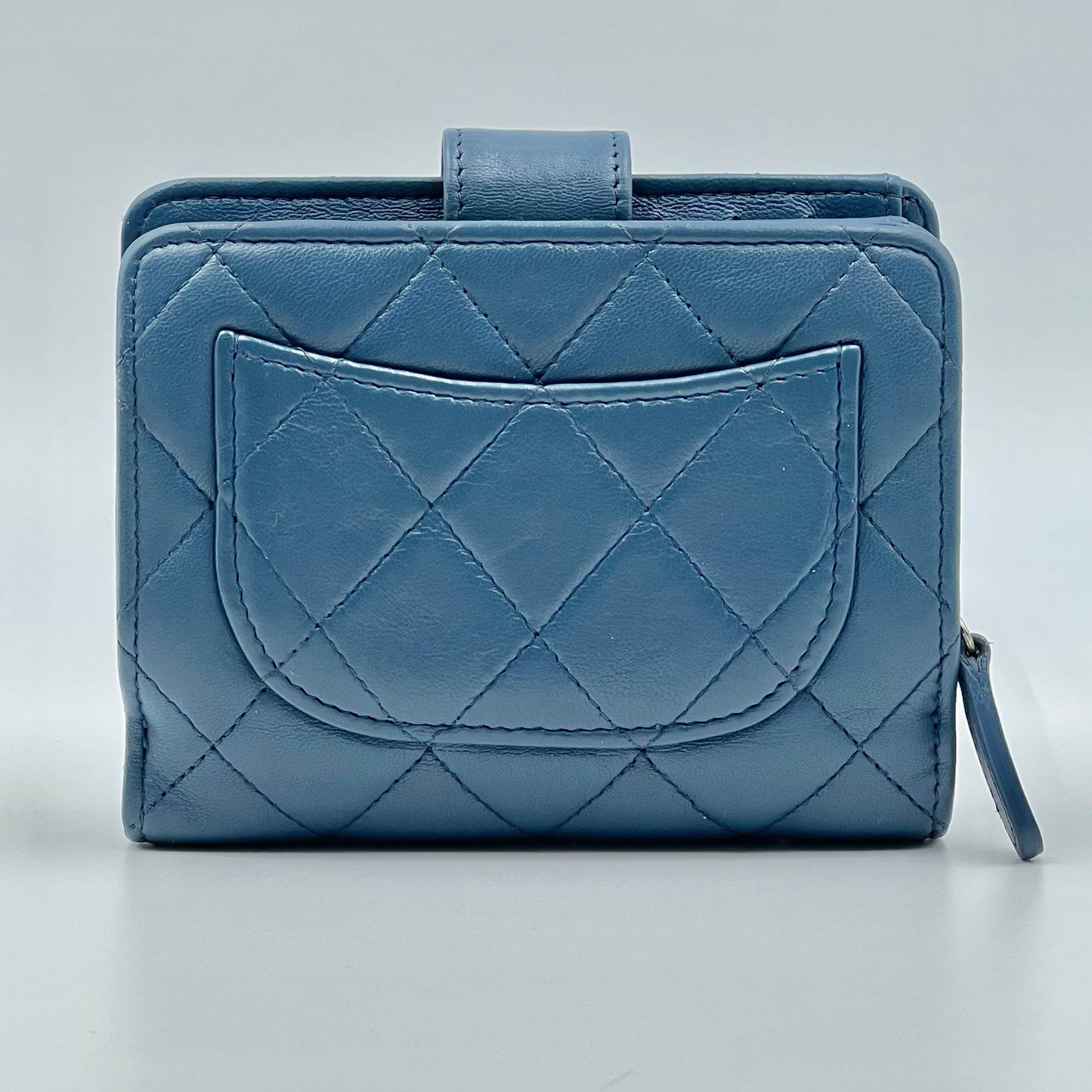 Blue Quilted Wallet