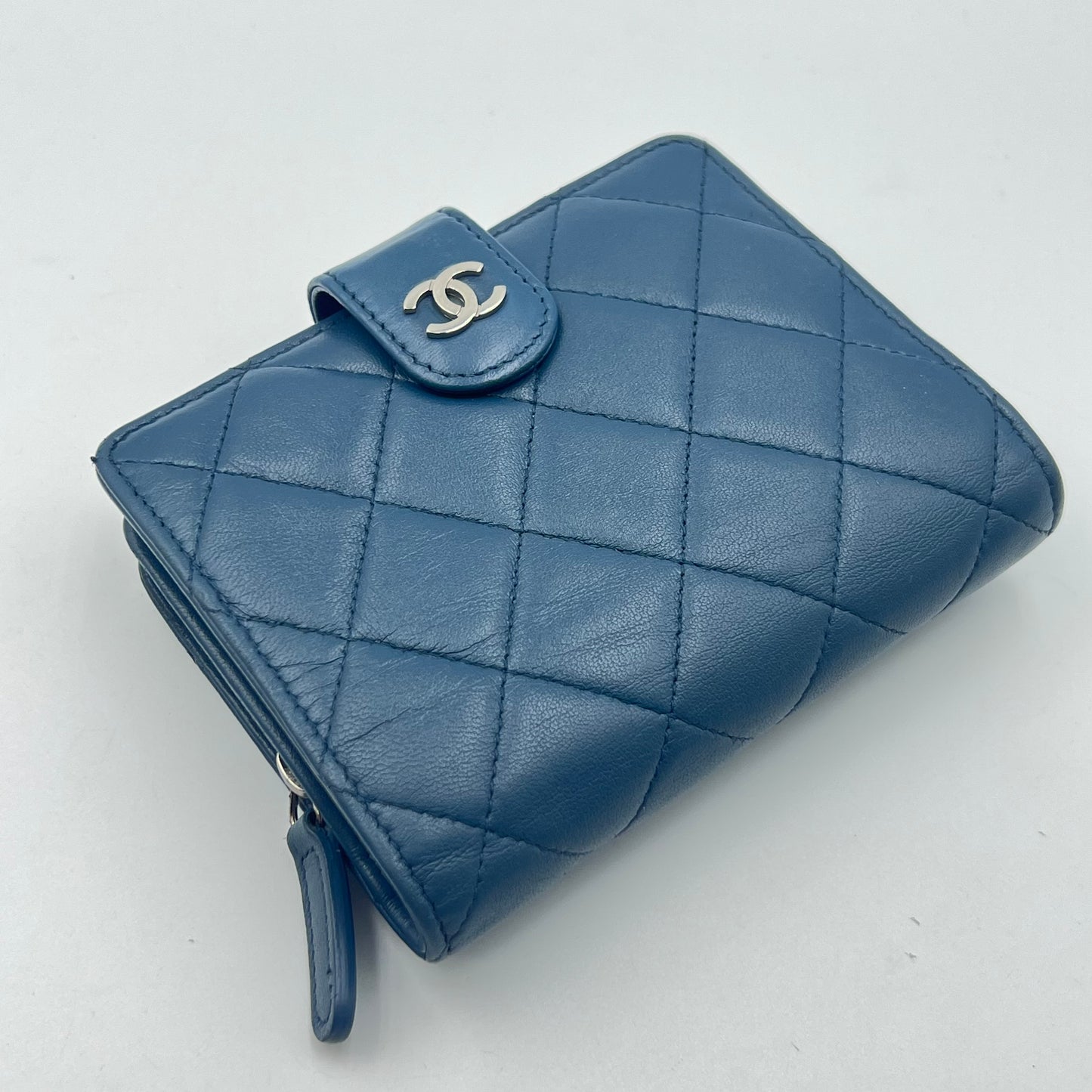 Blue Quilted Wallet