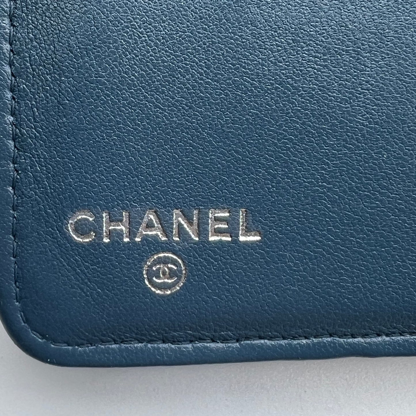 Blue Quilted Wallet