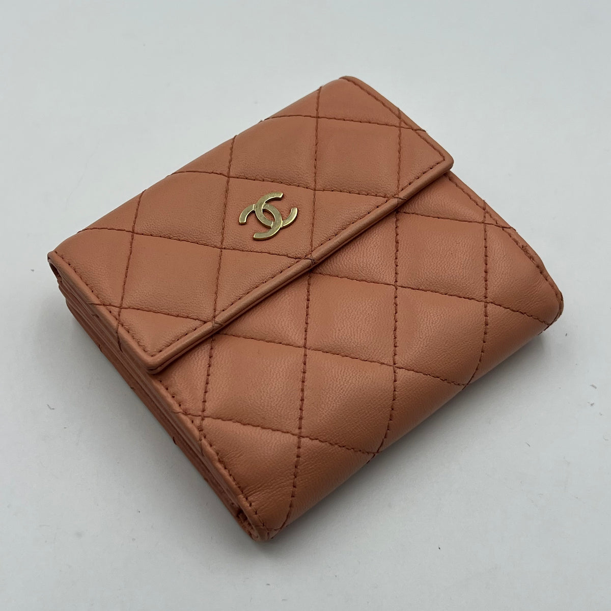 Chanel Lambskin Classic Bifold Flap Wallet