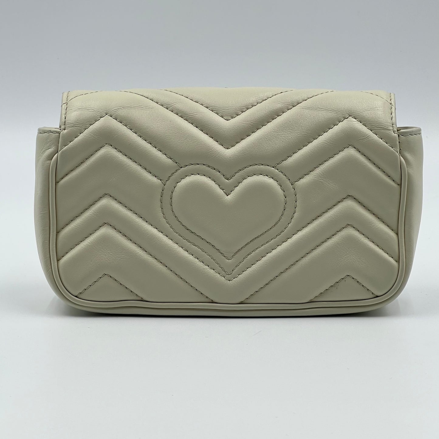 GG Marmont Super Mini Cream White