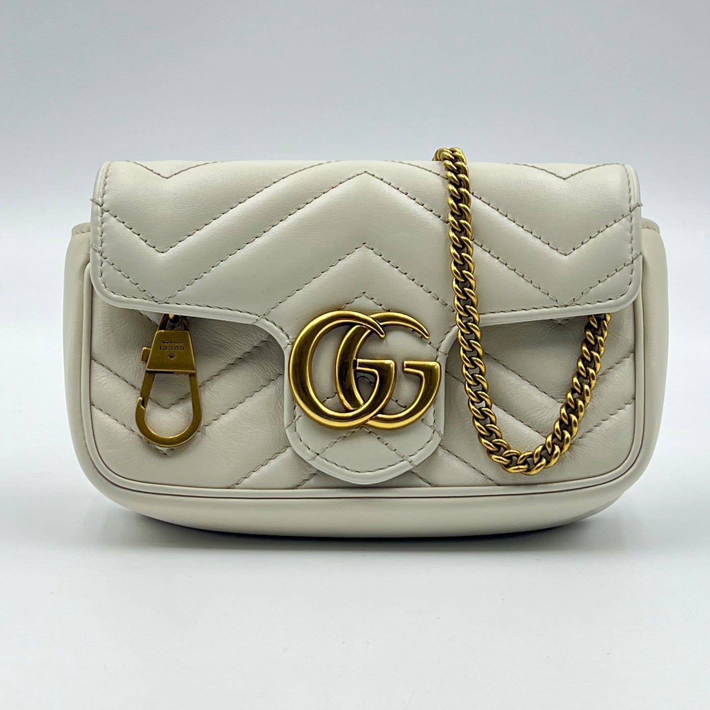 GG Marmont Super Mini Cream White