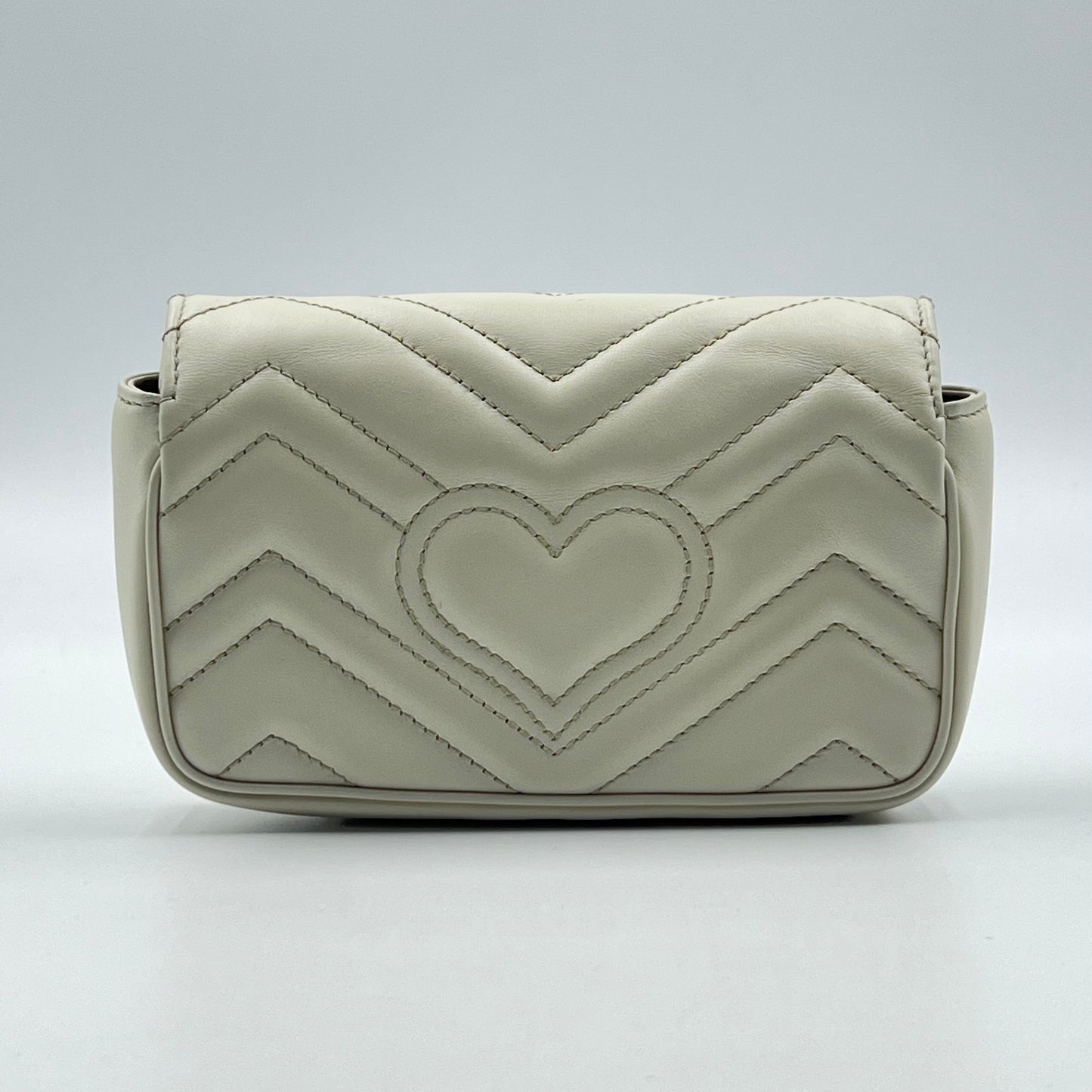 GG Marmont Super Mini Cream White