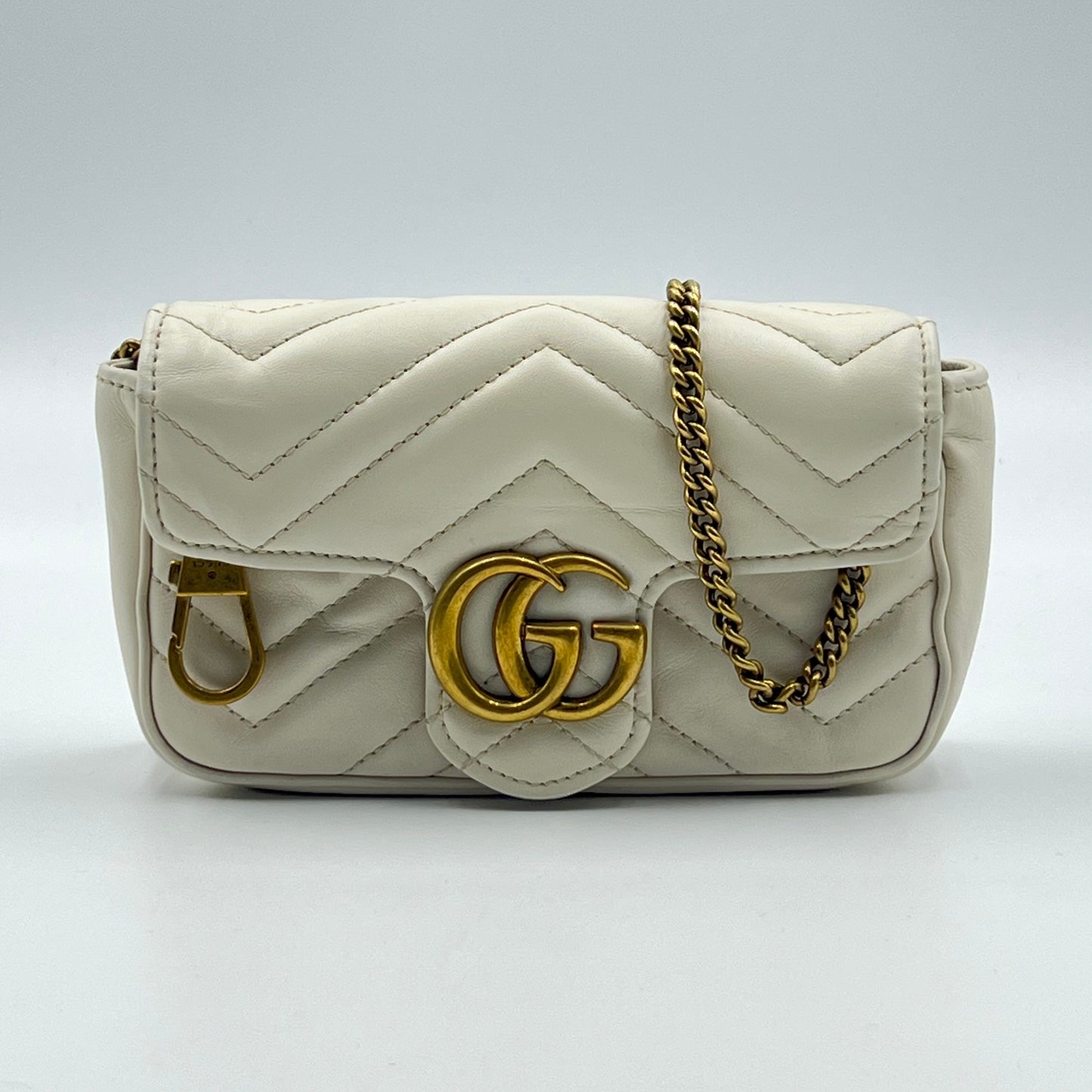 GG Marmont Super Mini Cream White