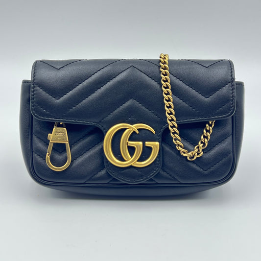 GG Marmont Super Mini Black