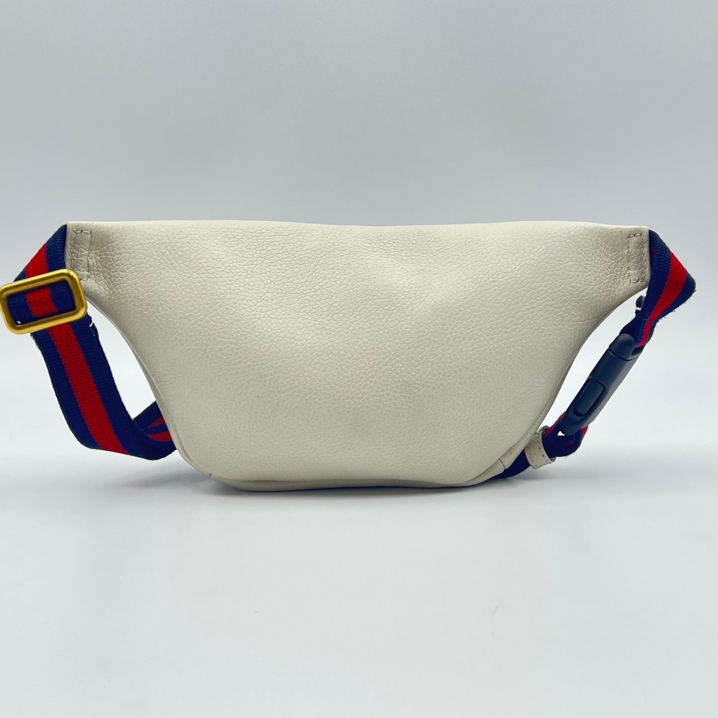 GUCCI Logo Grained Calfskin Fanny Pack Belt Bag
