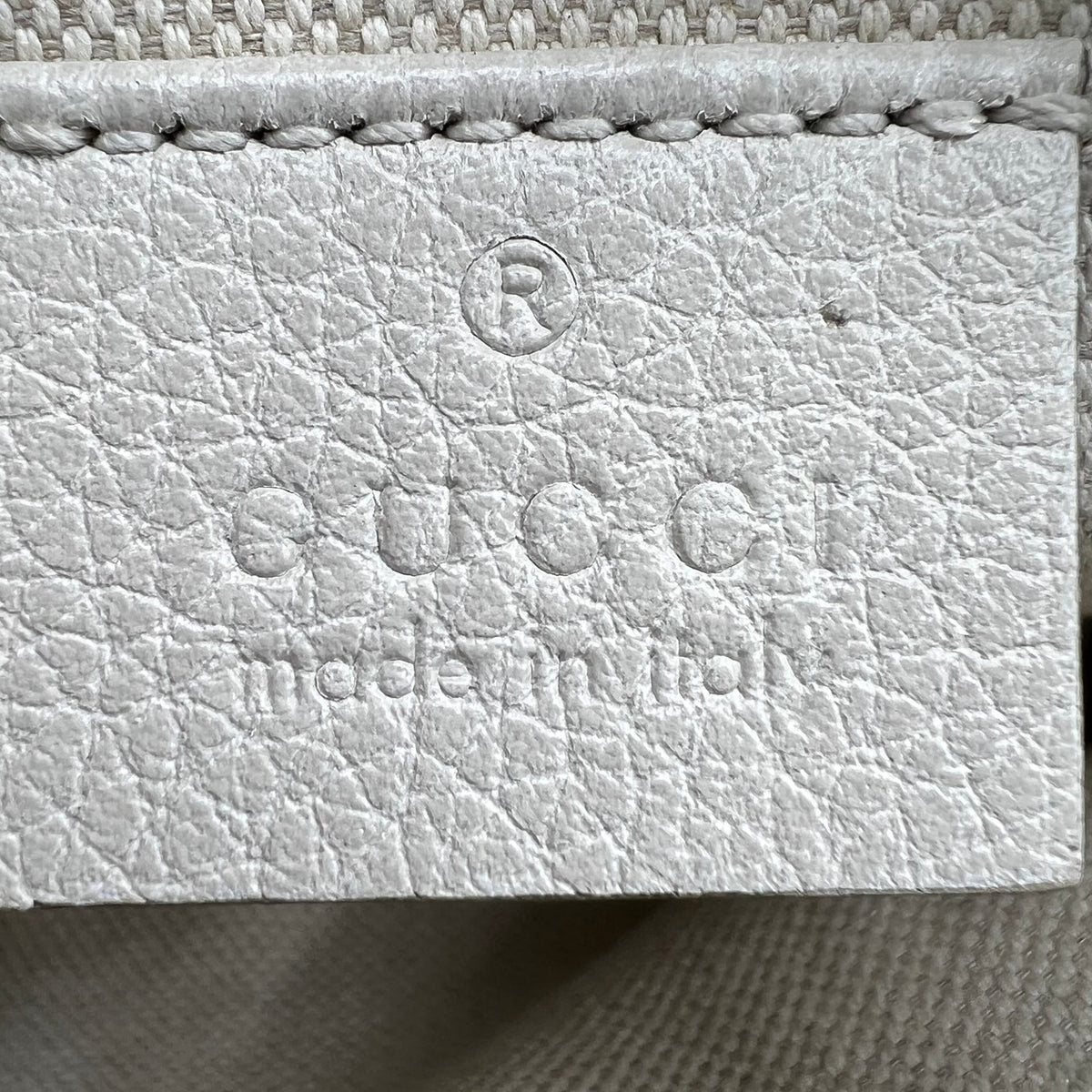 GUCCI Logo Grained Calfskin Fanny Pack Belt Bag — view 5 of 9 GUCCI Logo Grained Calfskin Fanny Pack Belt Bag, view 5 of 9
