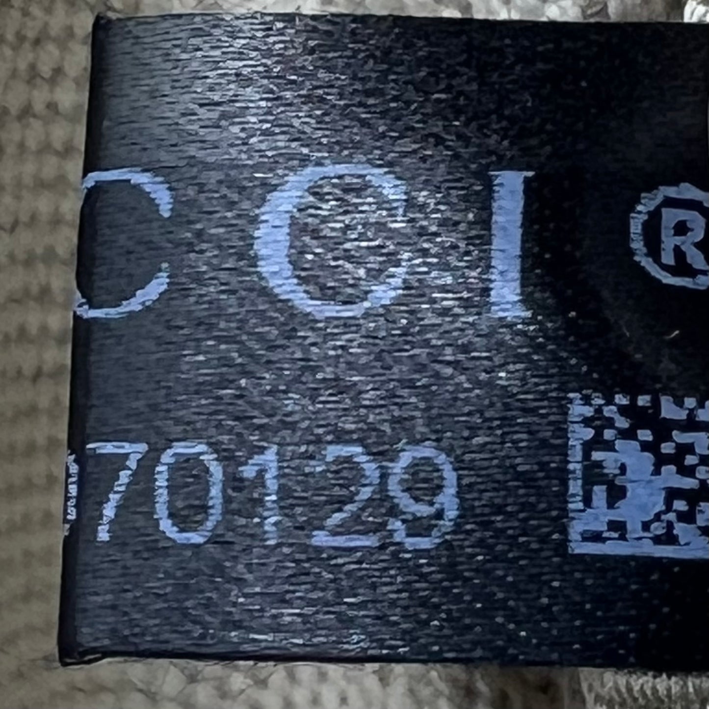 GUCCI Logo Grained Calfskin Fanny Pack Belt Bag