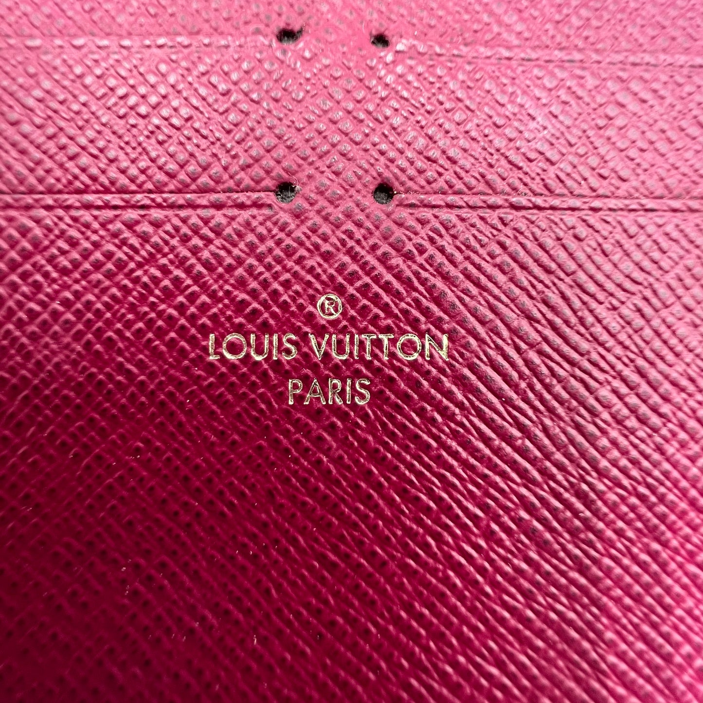 Monogram Pochette Felicie Chain Wallet Fuchsia