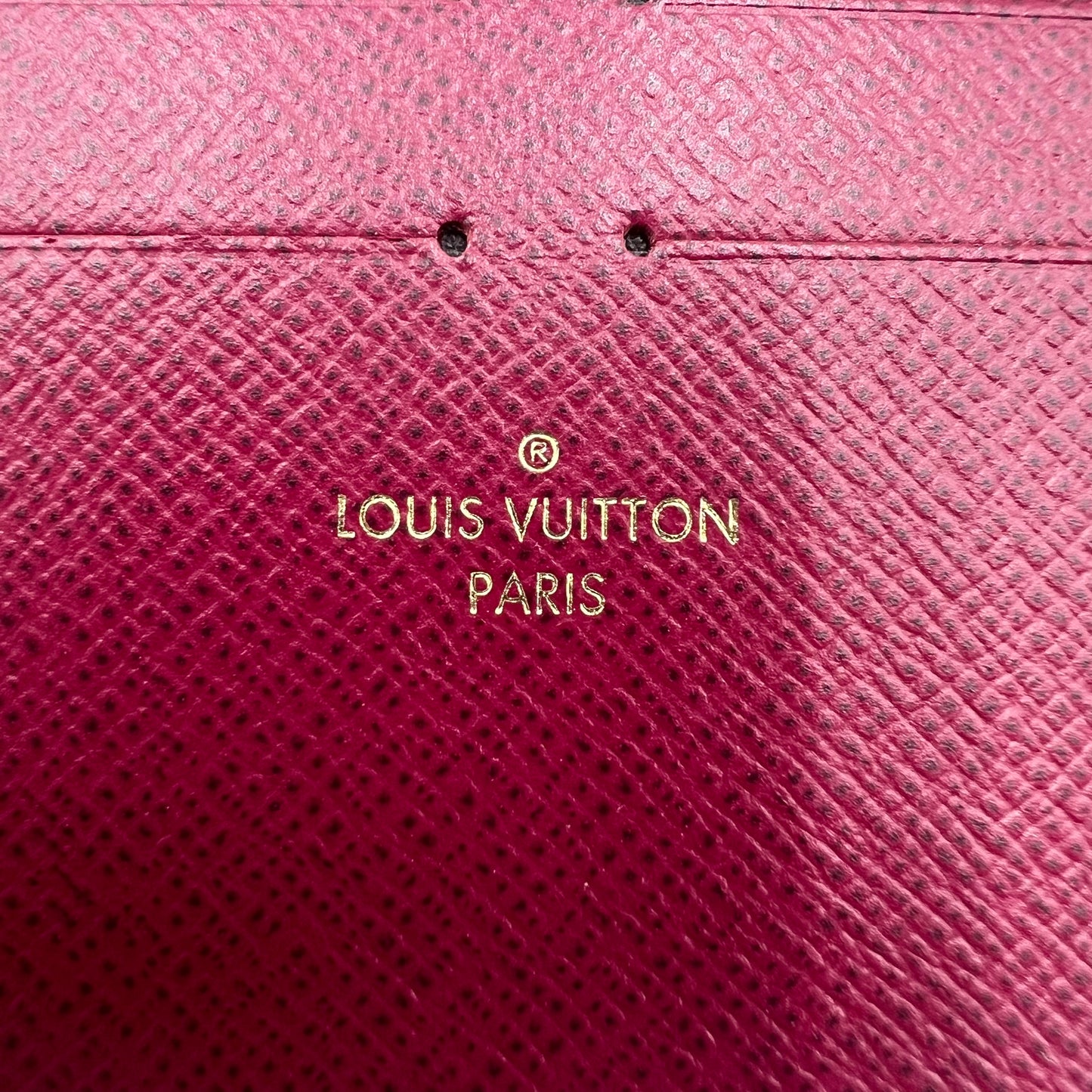 Monogram Pochette Felicie Chain Wallet Fuchsia Microchipped