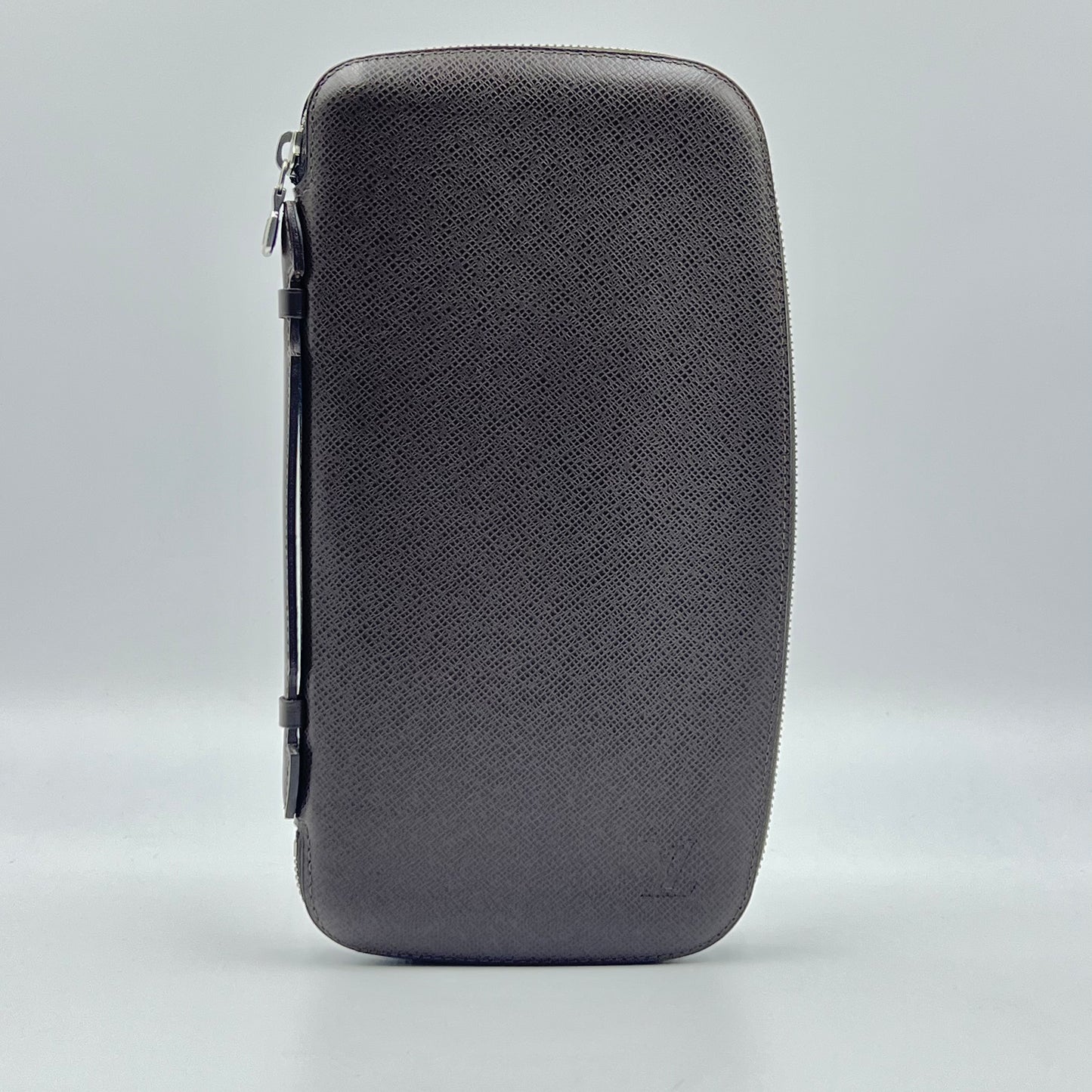 Taiga Leather Organizer Long Wallet Ardoise