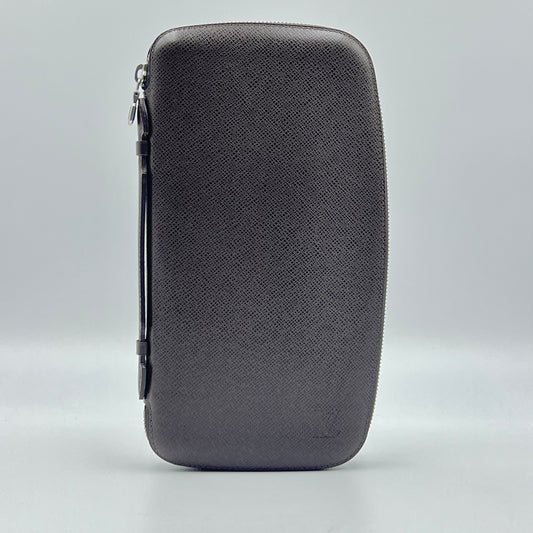 Taiga Leather Organizer Long Wallet Ardoise