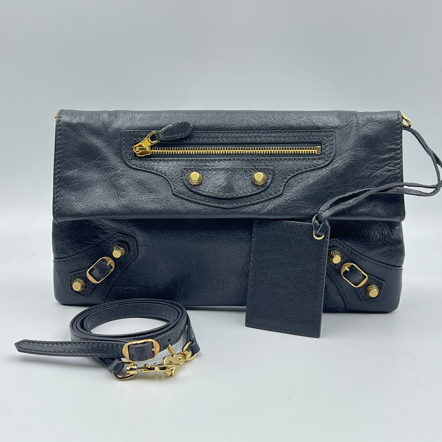 Motocross Classic Envelope Clutch w/ Strap Dark grey