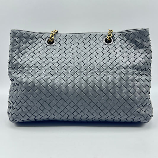 Intrecciato Chain Tote Grey