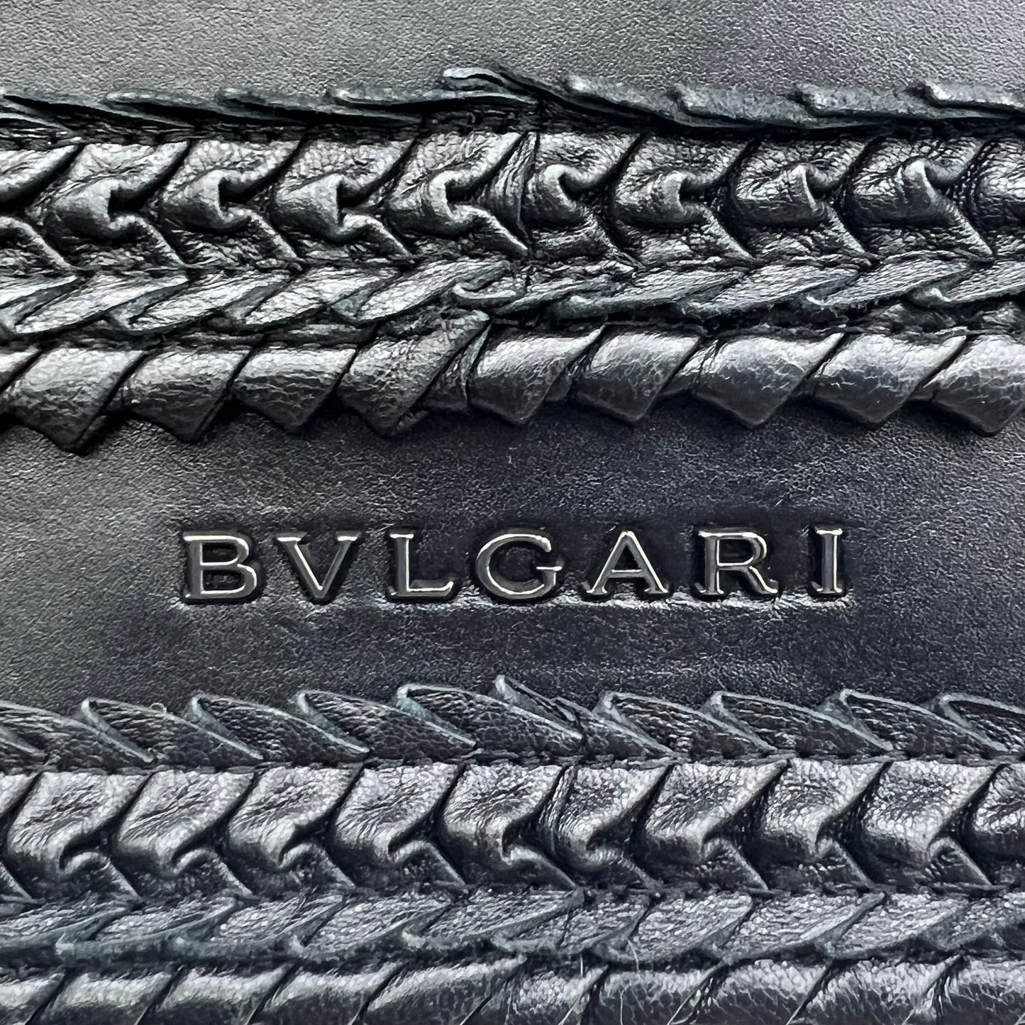 Calfskin Plisse Serpenti Forever Crossbody Bag Black