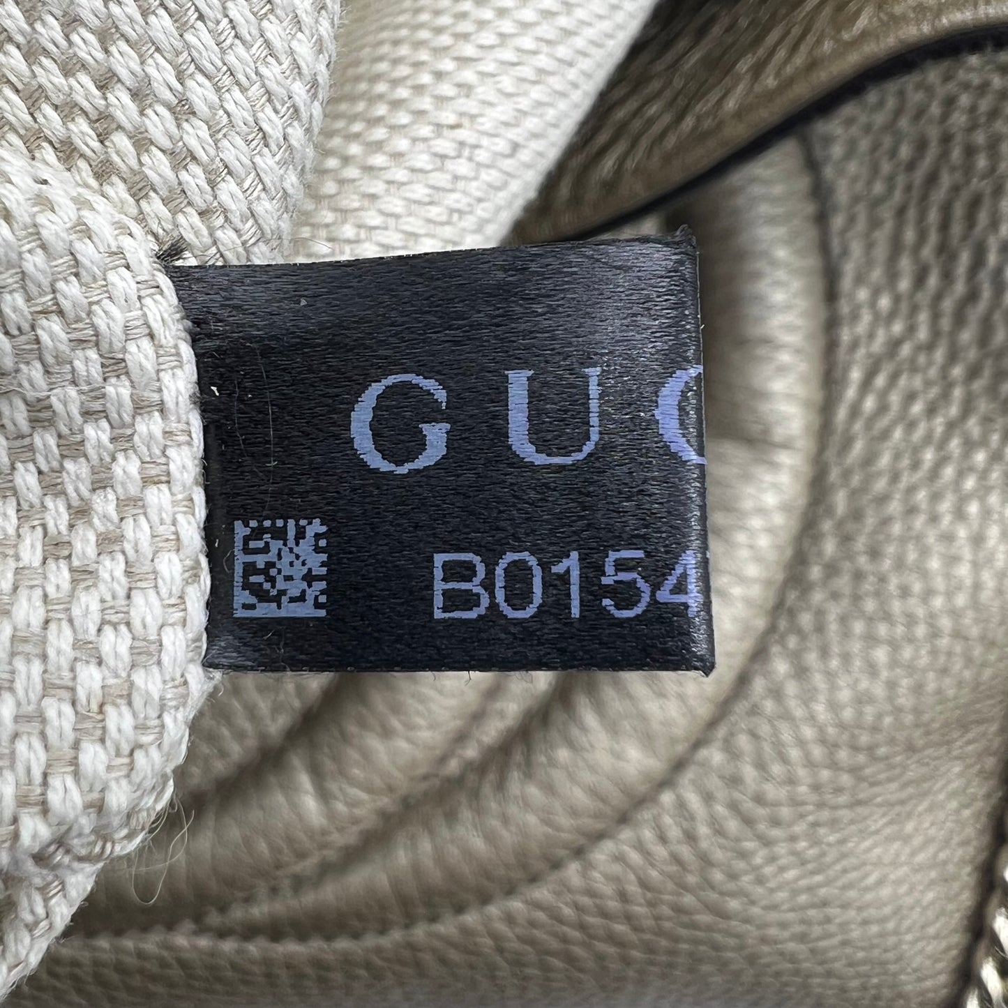 Gold Metallic Pebbled Calfskin Leather Soho Chain Tote