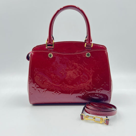 Magenta Monogram Vernis Brea PM NM Bag