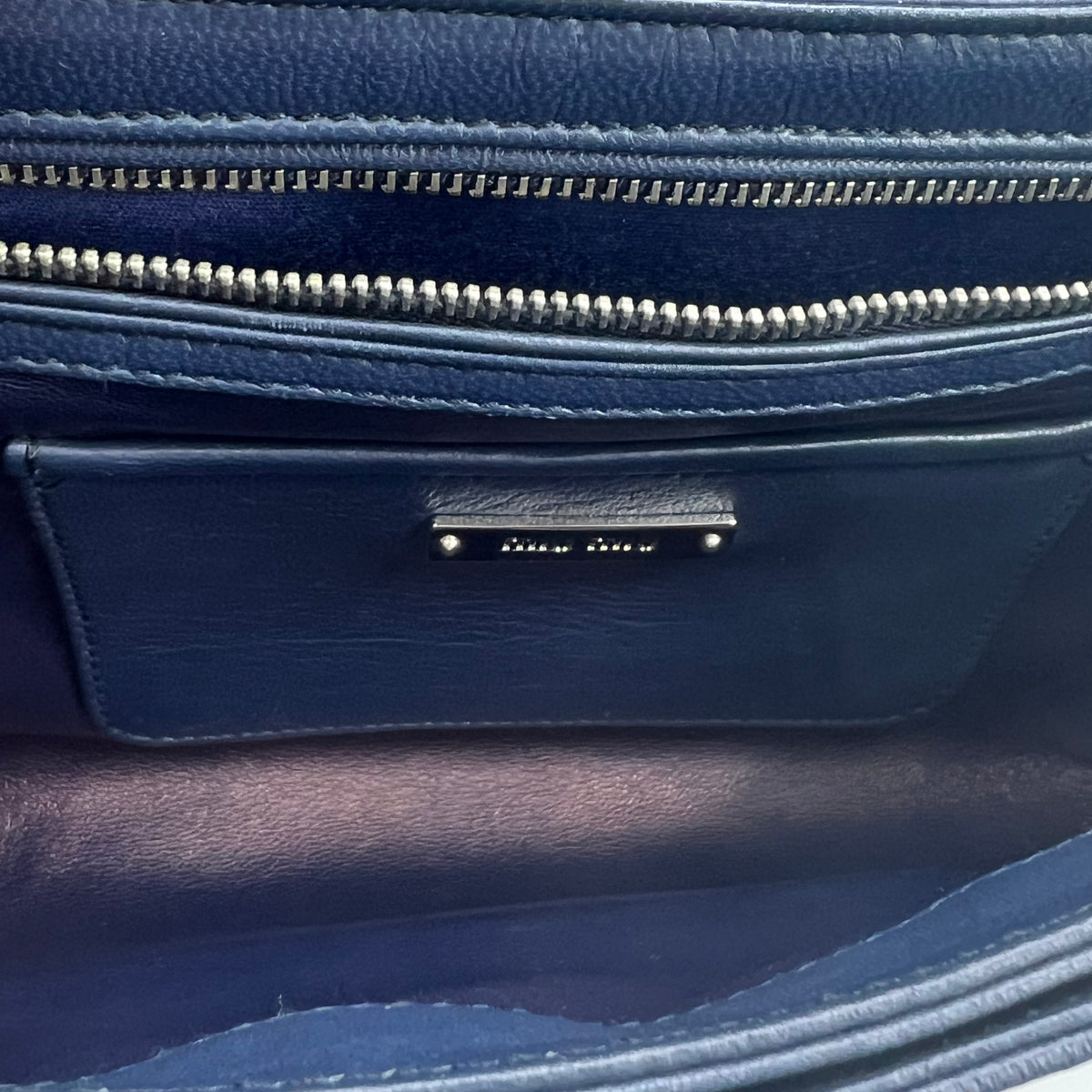 Miu Miu Flap Bag Matelasse Navy Blue — view 4 of 7 Flap Bag Matelasse Navy Blue, view 4 of 7