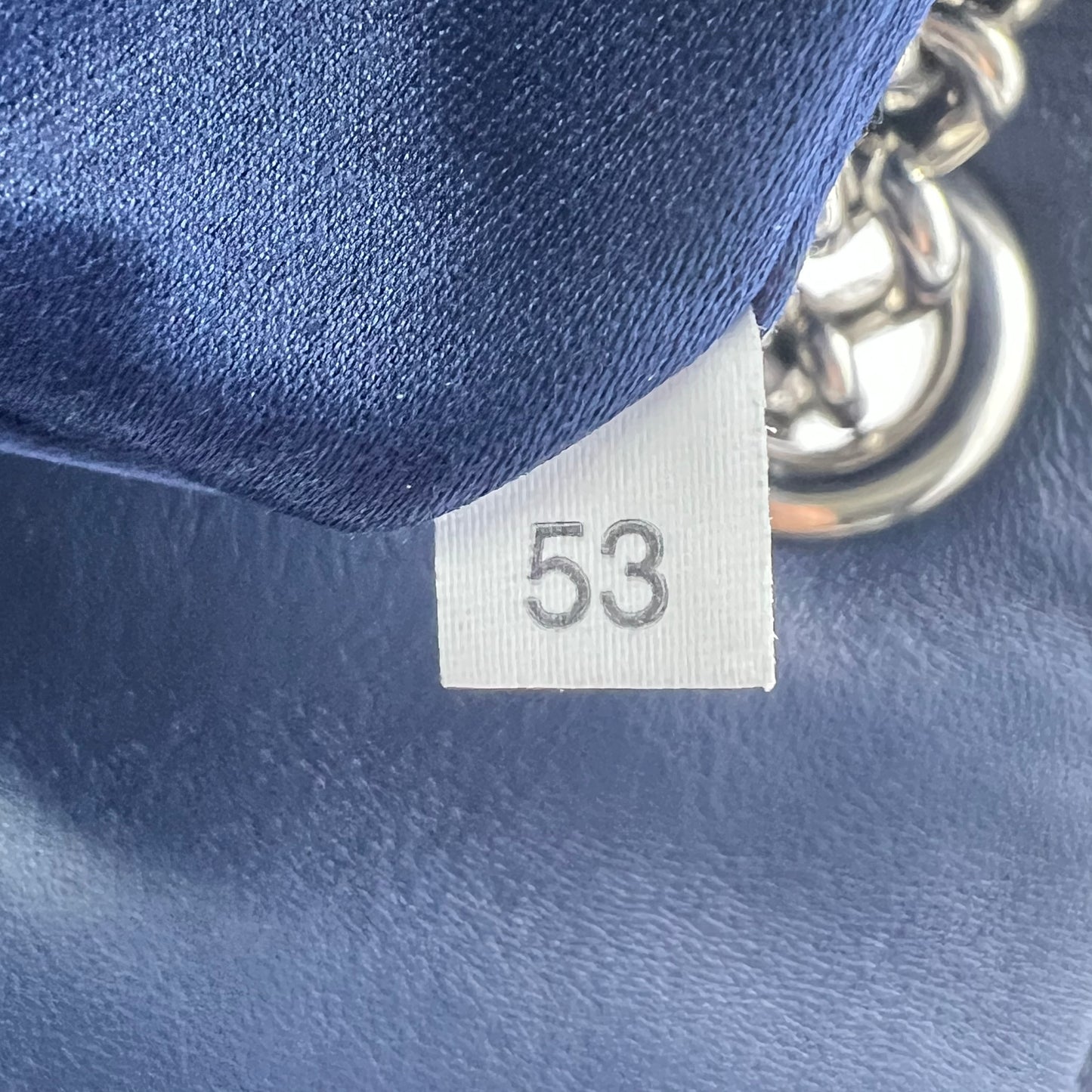 Flap Bag Matelasse Navy Blue