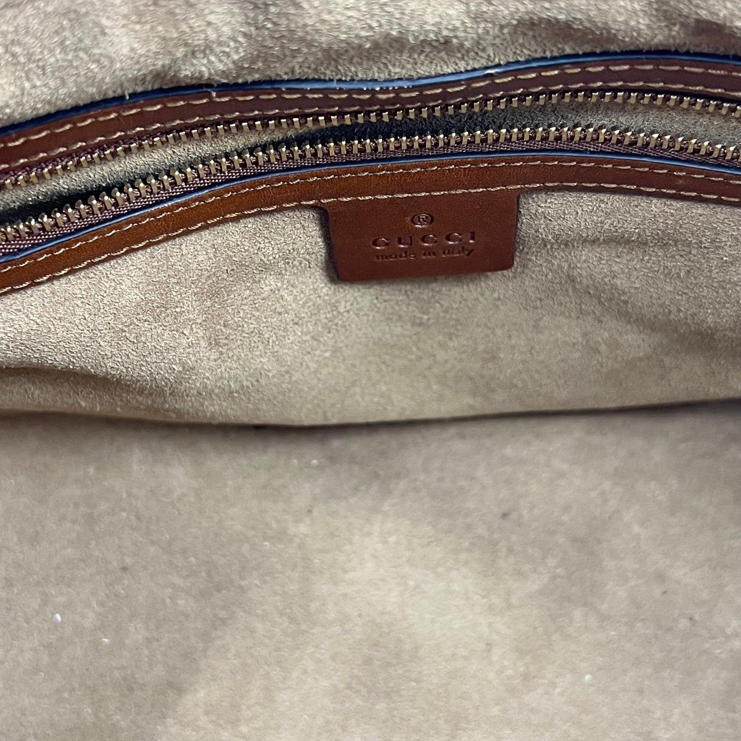 Gucci Brown GG Supreme Canvas Tote Bag