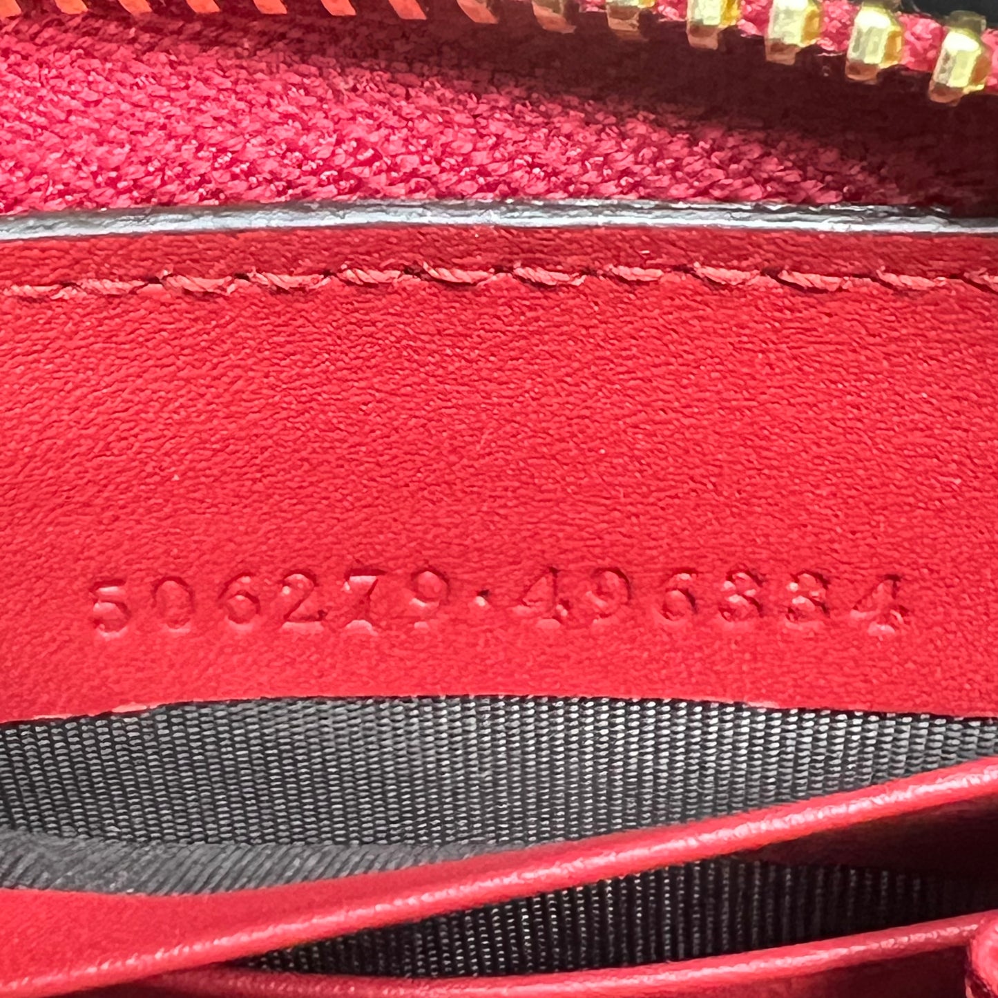 Gucci Beige/Red GG Supreme Limited Edition Bosco Patch Zip Around Wallet