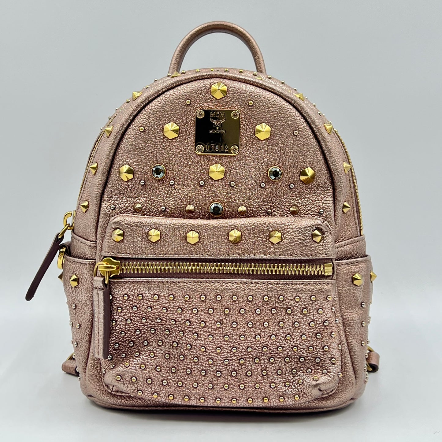 Mini Stud Leather Backpack