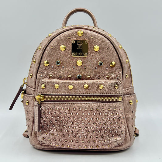 Mini Stud Leather Backpack