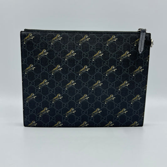 GG Supreme Tiger Zip Pouch