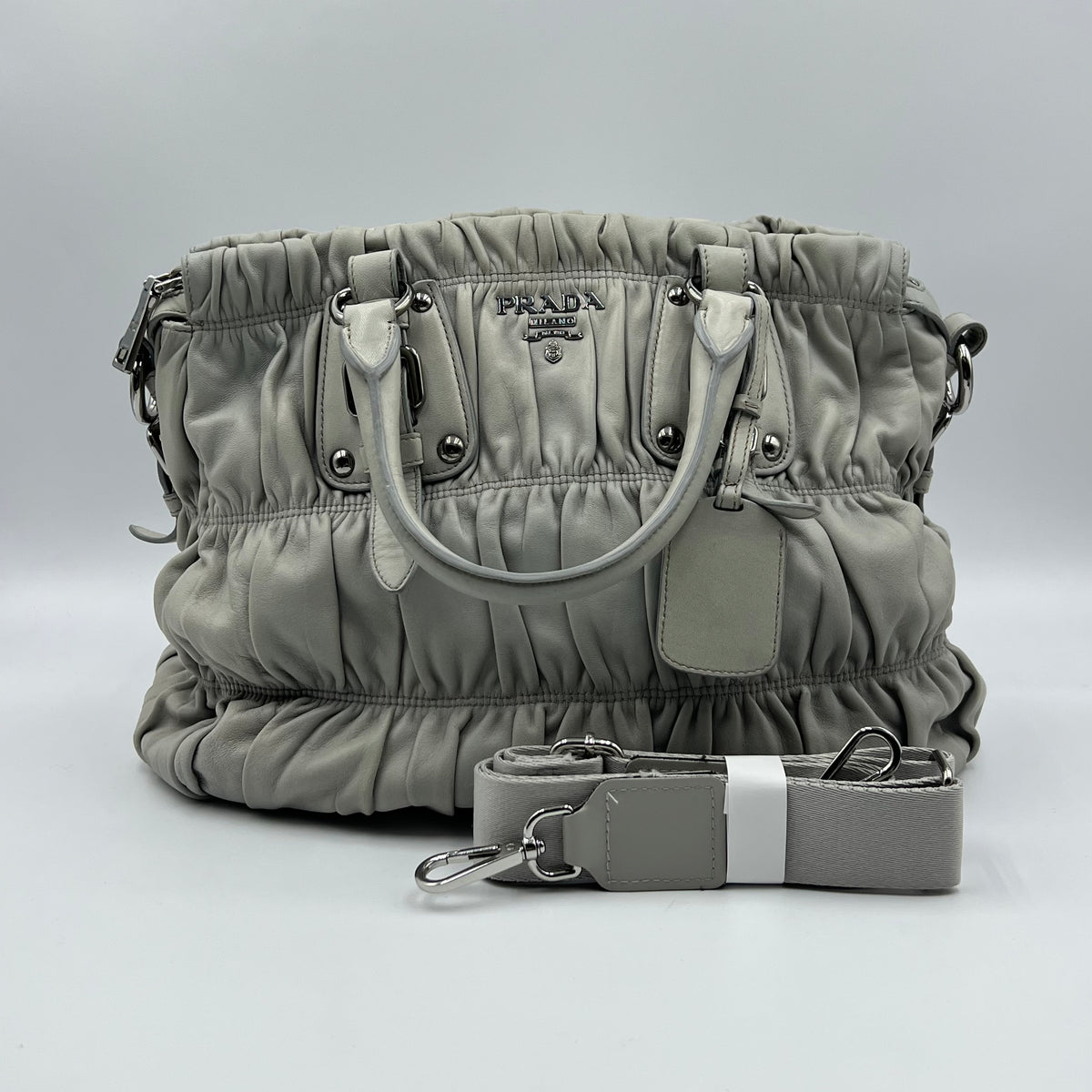 Prada Nappa Gaufre Leather Shoulder Bag