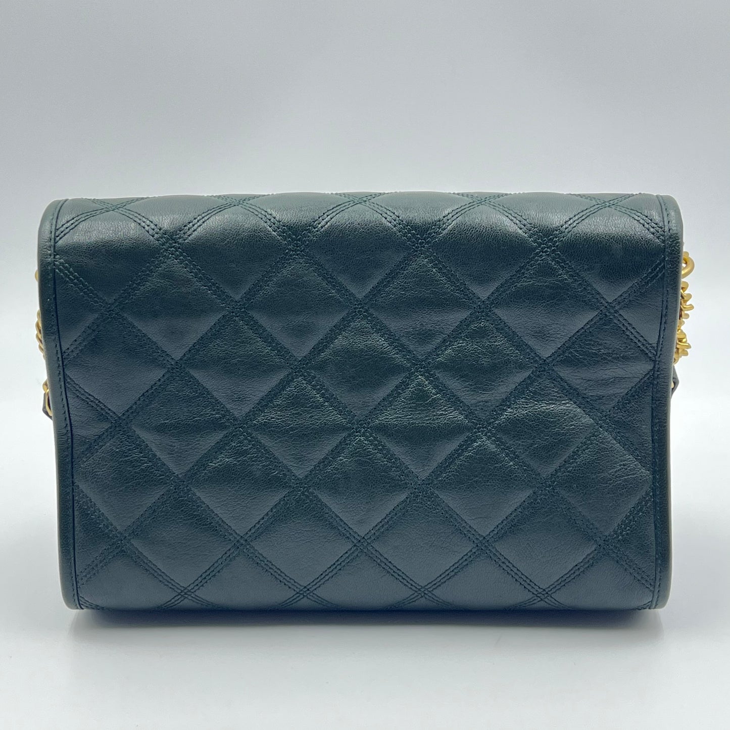 quilted becky chain shoulder bag Green