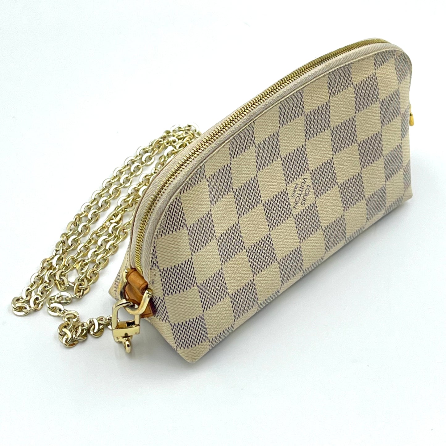 Damier Azur Cosmetic Pouch White