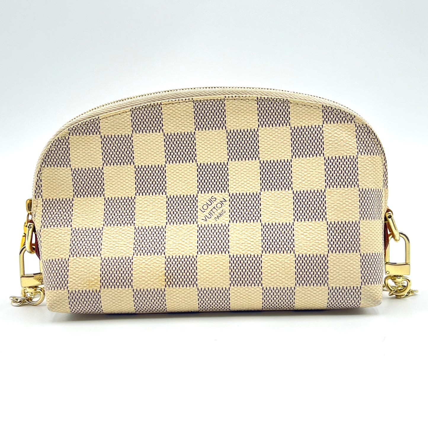 Damier Azur Cosmetic Pouch White