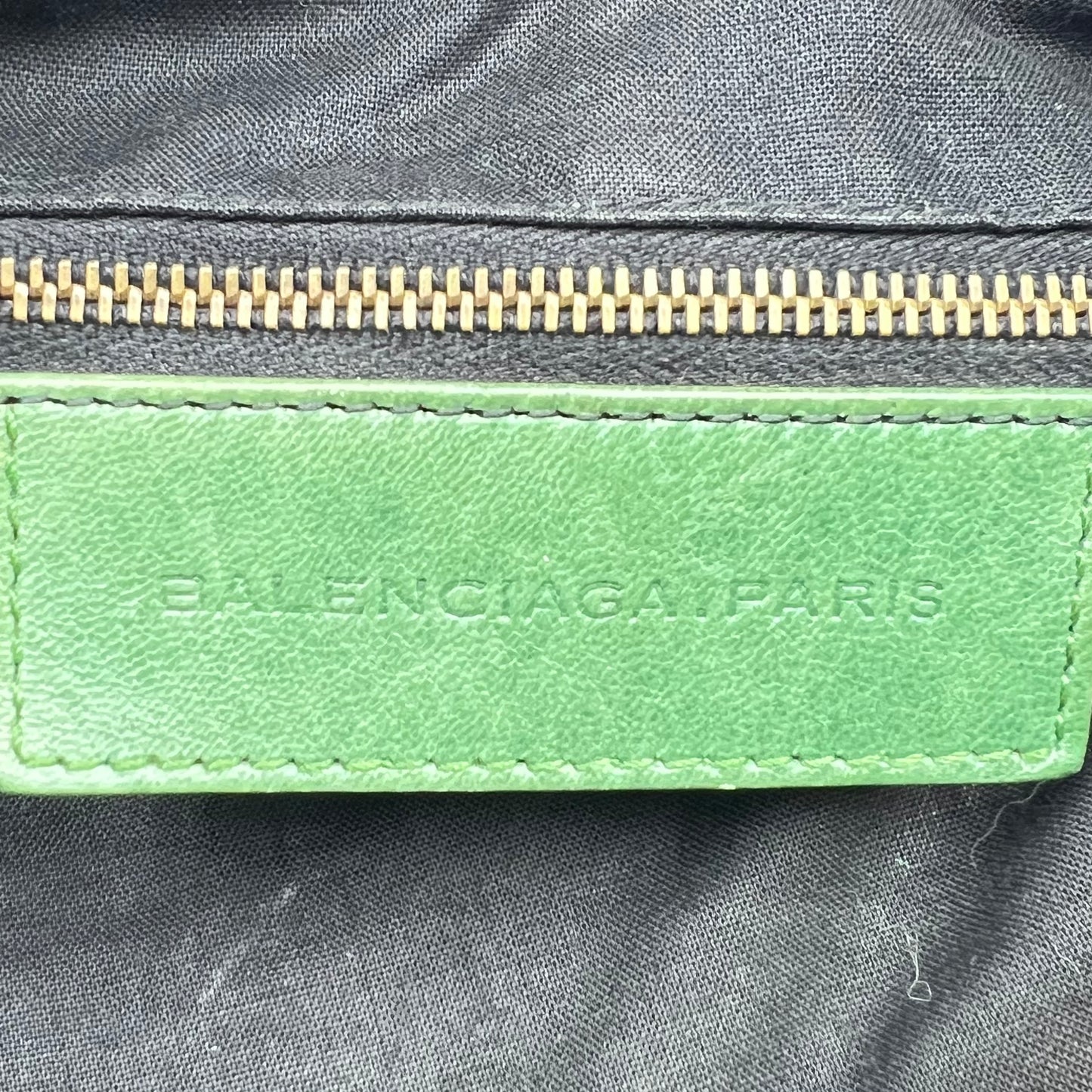 Green Motocross Giant 12 Velo Leather Satchel