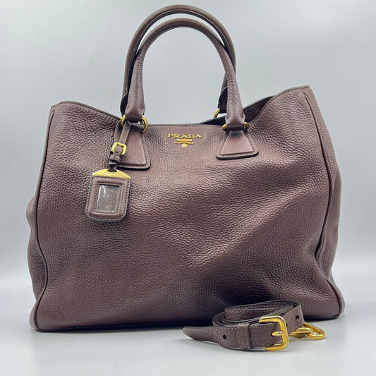 Vitello Daino Leather Tote