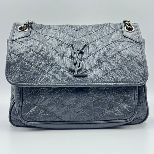 Medium Crinkled Leather Niki Bag