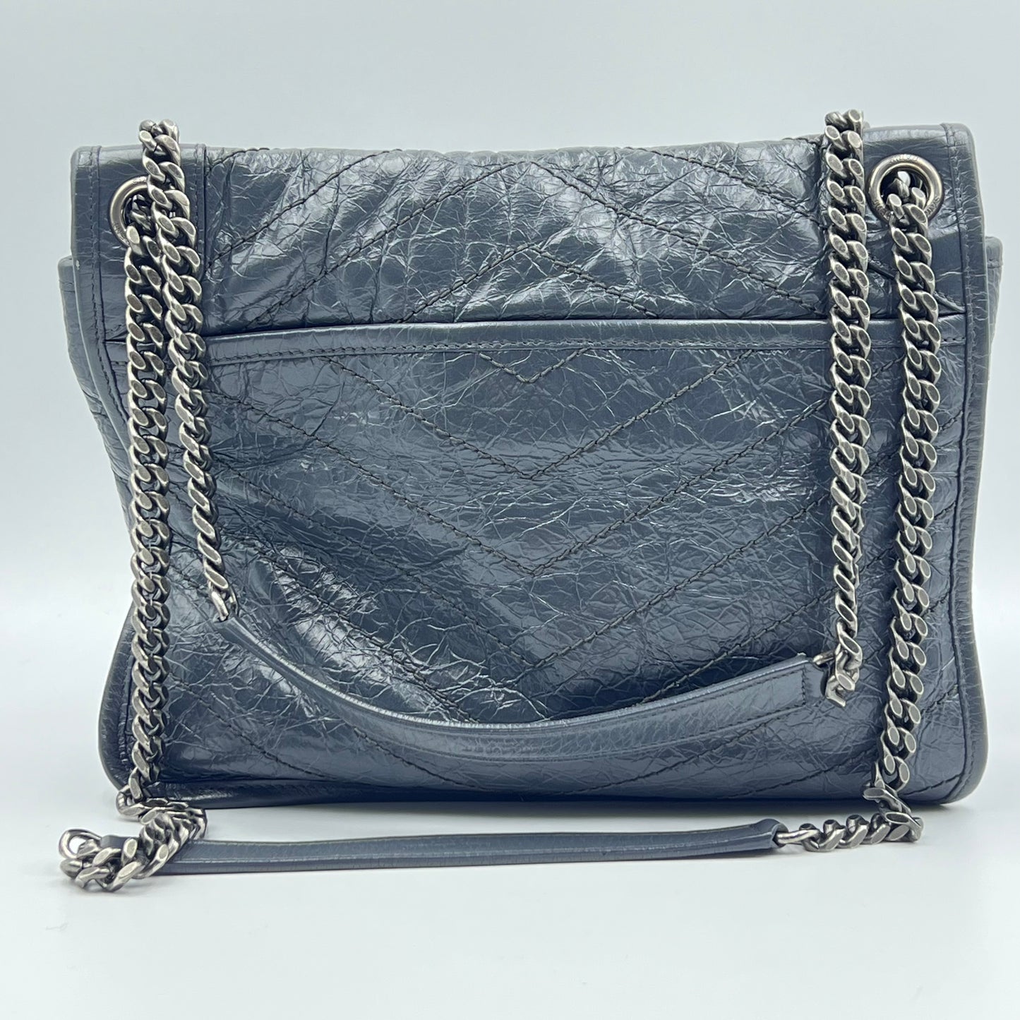 Medium Crinkled Leather Niki Bag