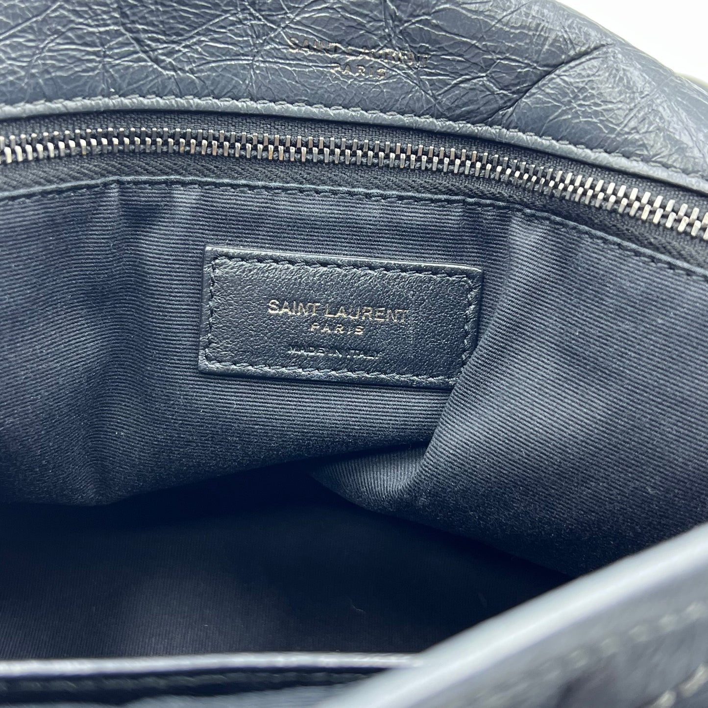 Medium Crinkled Leather Niki Bag