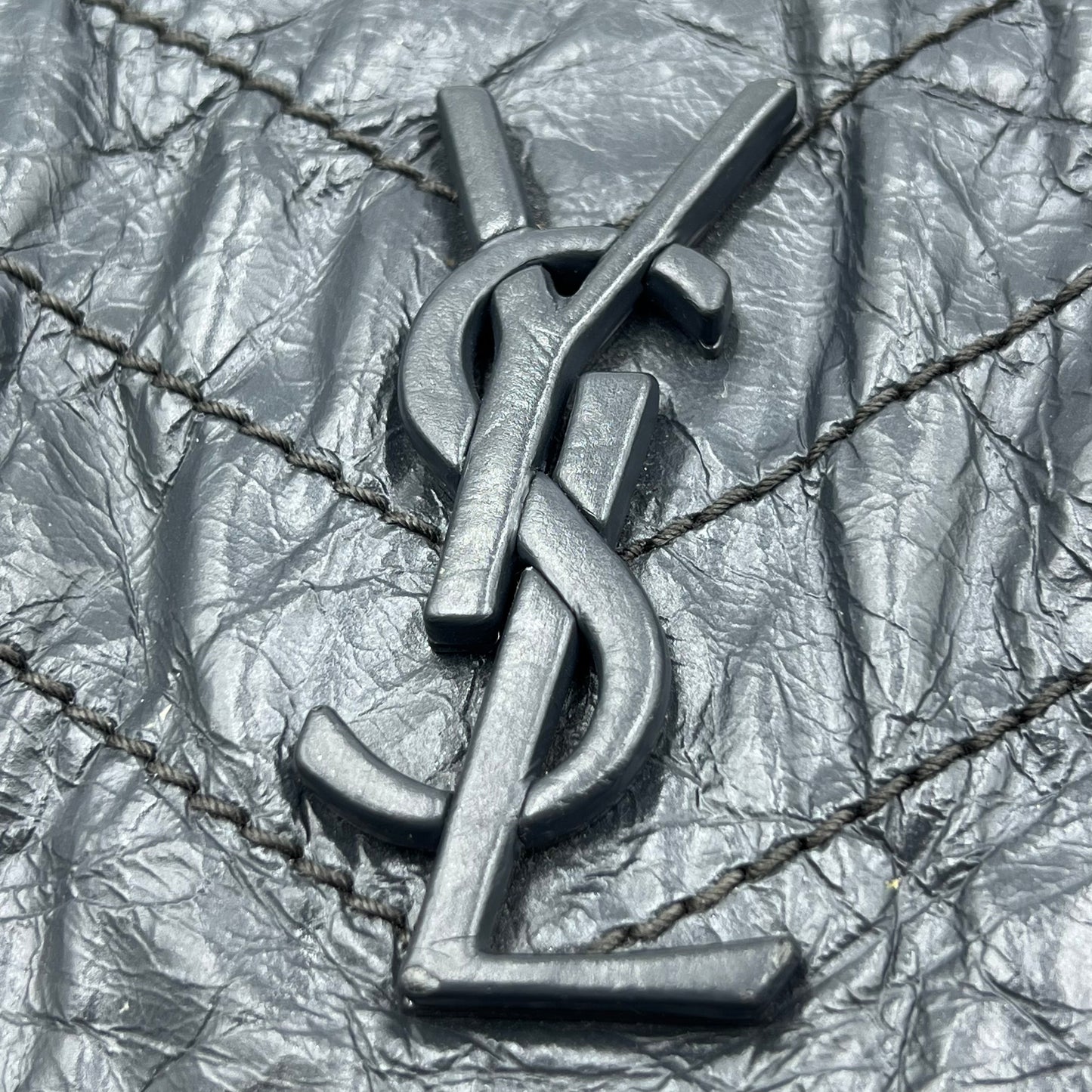 Medium Crinkled Leather Niki Bag